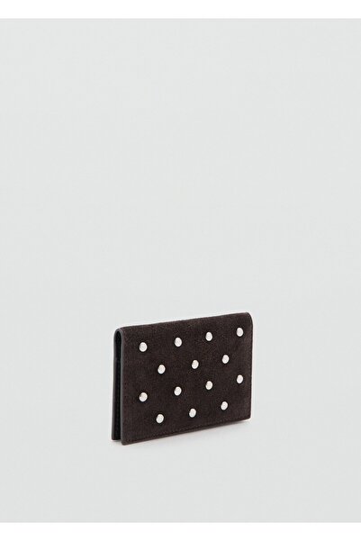 MANGO Woman Zımba detaylı süet kartlık