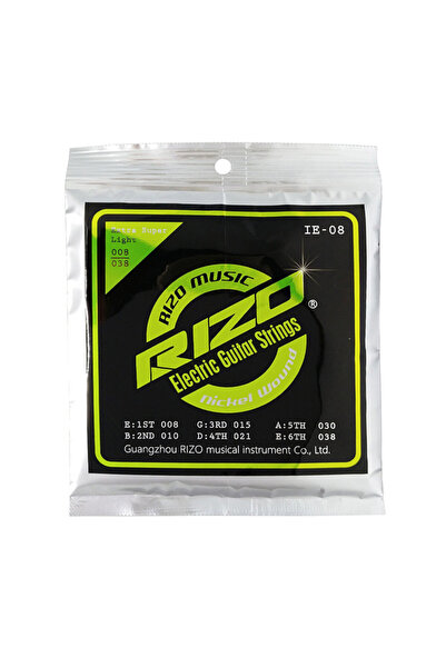Choice مجموعة أوتار جيتار كهربائي RIZO IE 08 X 1SET 008-038 009-042 010-046 ب...