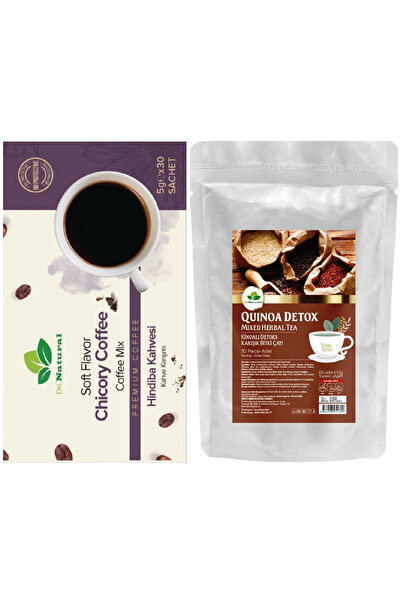 DRNATURAL Hindiba Guarana Kahvesi 30 Şase ve Kinoa Bitki Çayı 30 Süzen Poşet