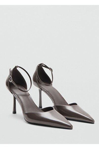 MANGO Woman Topuklu rugan ayakkabı