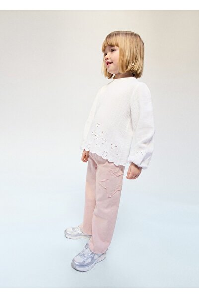 MANGO Baby Yıldızlı düz kesim jean