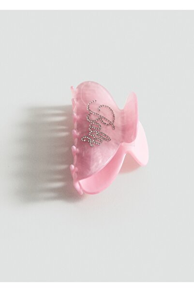 MANGO Woman İnci görünümlü kristal saç tokası