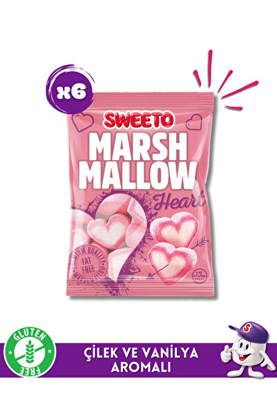 SWEETO Marshmallow Heart 140grx6