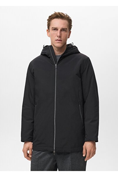 MANGO Man Su geçirmez kapüşonlu parka