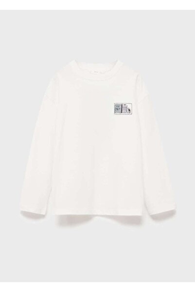 MANGO Kids Gemustertes Langarm-T-Shirt