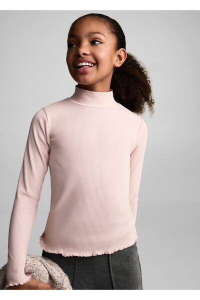 MANGO Kids Μπλουζάκι με γιακά με ελαστικό σταντ