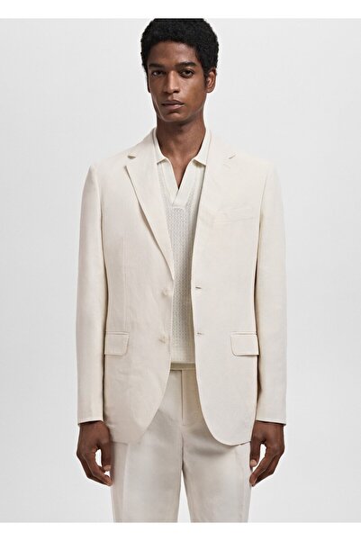 MANGO Man Lyocell keten slim fit blazer ceket