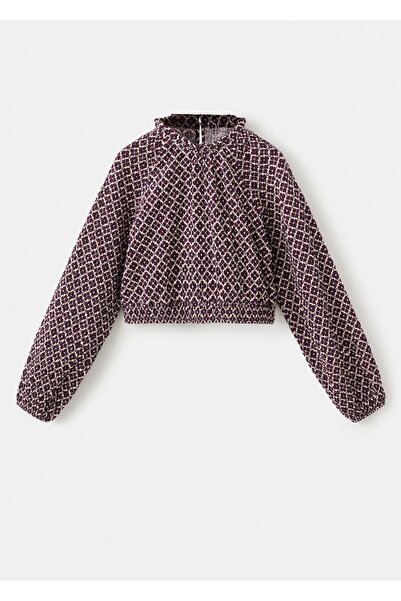 MANGO Kids Floral pamuklu bluz