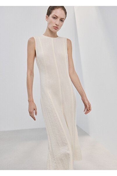 MANGO Woman Godeli evaze elbise