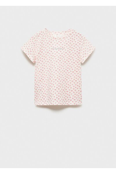 MANGO Kids Logo baskılı tişört