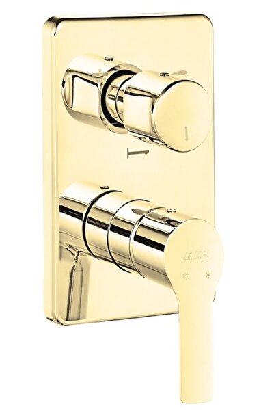 Eca Luna Built-in Bathroom Faucet Surface Mounted 3 Way Gold Color102867336-K