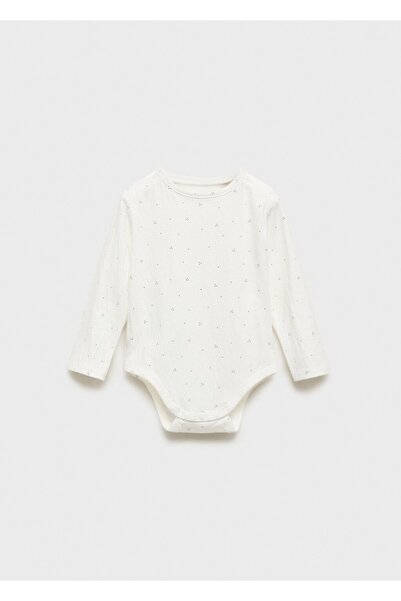 MANGO Baby Patterned cotton bodysuit