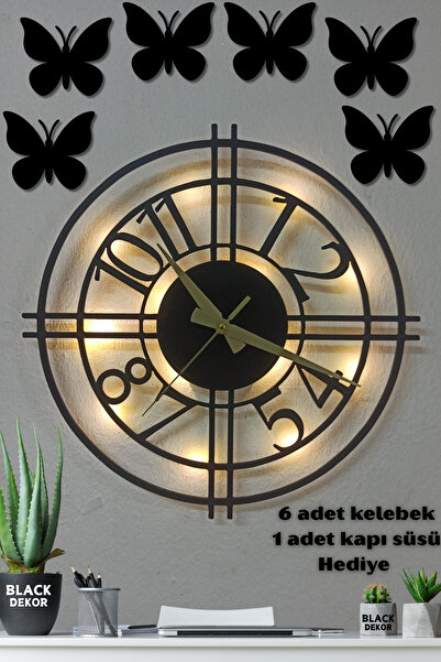 Blackdekor Modern Şık Tasarımlı Oturma Odası Saati Dekoratif Çok Satılan Duva...
