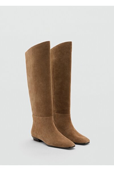 MANGO Woman Dizüstü süet çizme