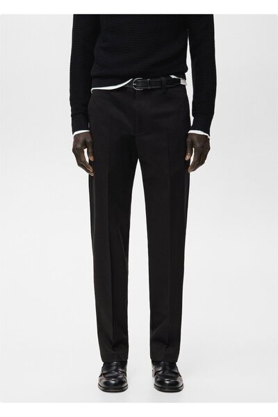 MANGO Man Regular kesim pamuklu pantolon