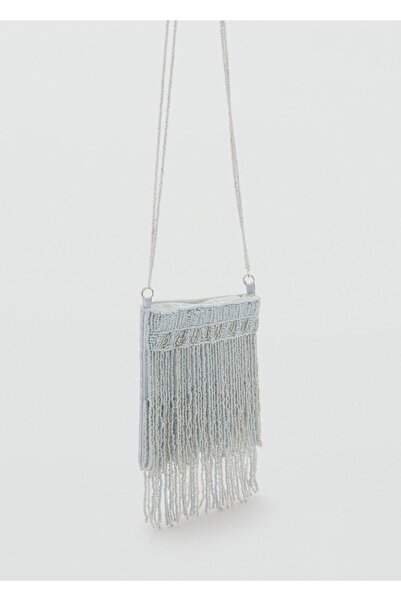 MANGO Kids Saçaklı boncuklu çanta