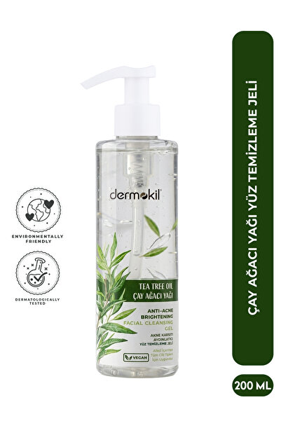 Dermokil Çay Ağacı Akne Karşıtı Yüz Temizleme Jeli 200 ml
