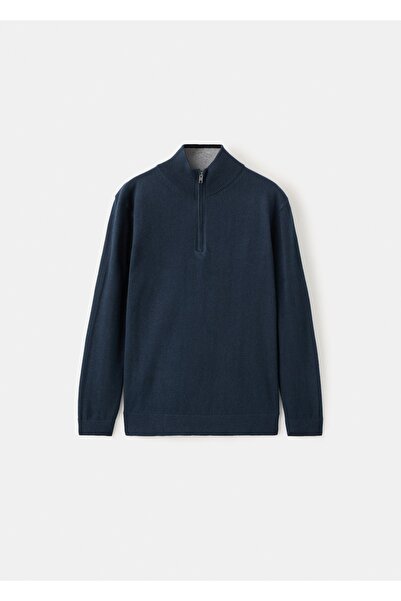 MANGO Kids Yakası fermuarlı kazak