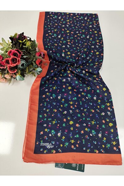 Bonjela شال صيفي قطني رقيق منقوش رياضي - LBS0304