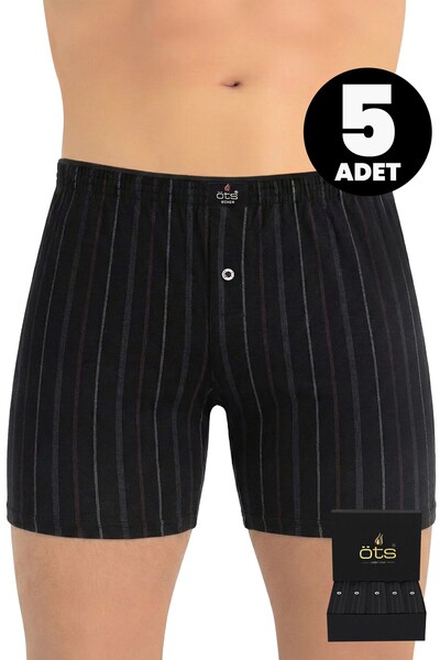 Öts Преміум 5-парені чоловічі боксери в смужку - 100% бавовна, надзвичайно м'...
