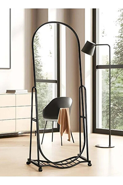 Taimi Elegant Mirror 160x38cm - Decorative Mirror White - Dressing Black with...