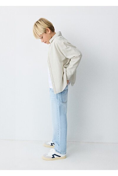 MANGO Kids Orta bel düz kesim jean