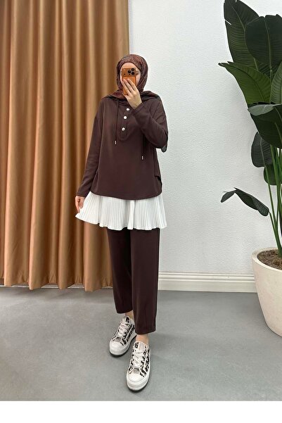 Trend Marfa Pleated Skirt Underdress with Elastic Waist Pleated Mini Compleme...