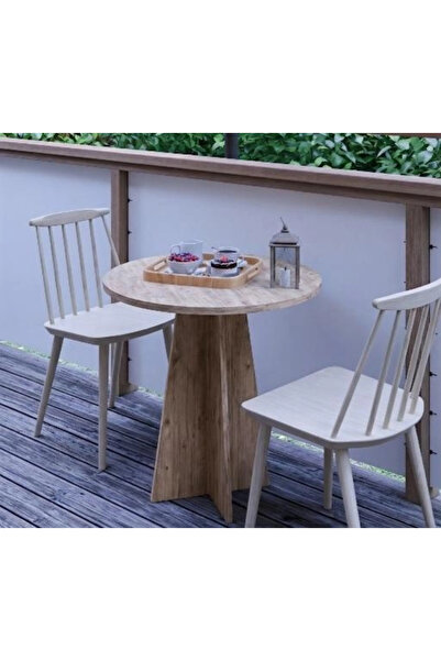 HMC DECOR Modern 60cm Yuvarlak Yemek Masası-Balkon Masası-Mutfak Masası Atlan...