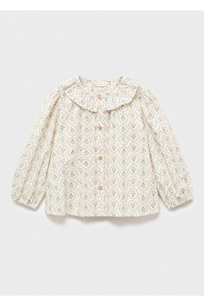 MANGO Baby Baby Collar Blouse