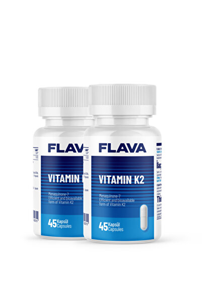 FLAVA Vitamin K2 - 45 Capsules X 2 Pieces