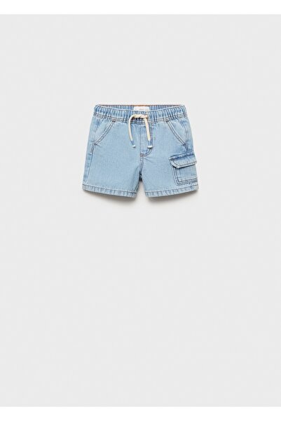 MANGO Baby Denim kargo bermuda şort