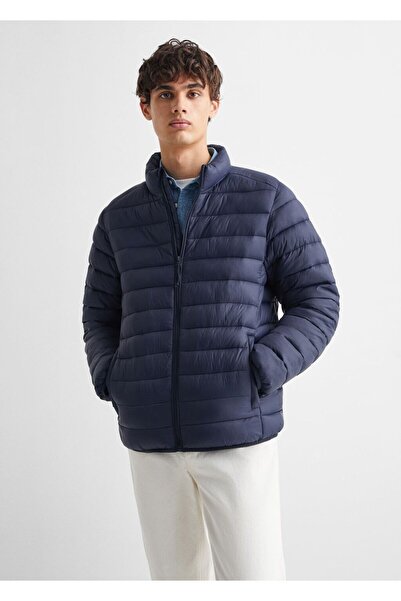 Mango Teen Yandan fermuarlı kapitone anorak