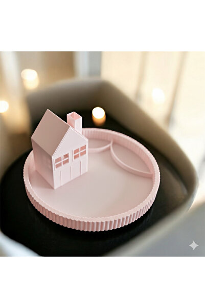 AU Cozy Winter House Themed Jewelry Box, with Led Light Decoration