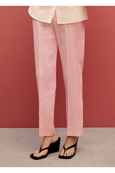 MANGO Woman Keten pantolon takım