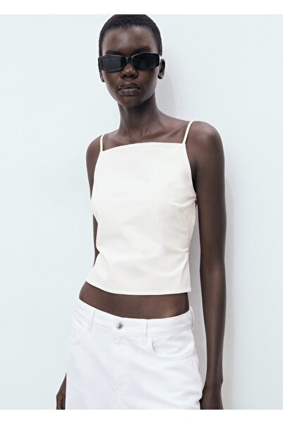 MANGO Woman Sırtı açık bluz