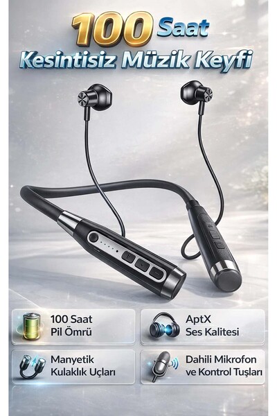 FaroxTech Sporcu Kulaklığı - Bluetooth 5.3 - Tüm Telefonlarla Uyumlu - Süper ...