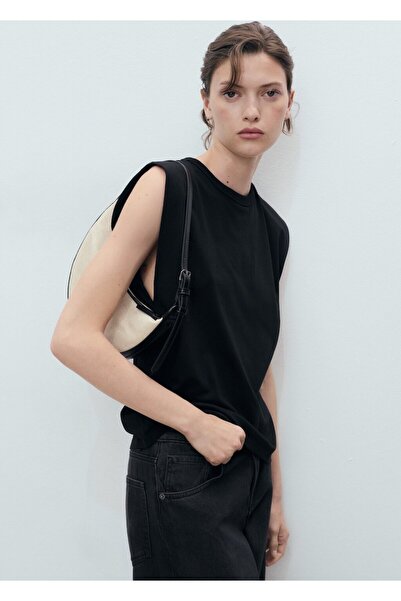 MANGO Woman Vatkalı kısa kollu tişört