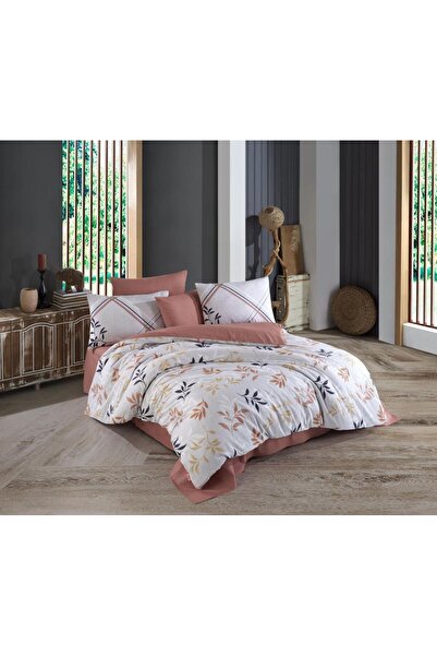Hobby Double Ranforce Duvet Cover Set Belen Brown