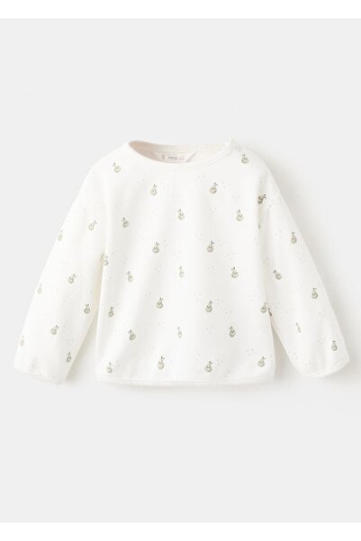 MANGO Baby Desenli pamuklu sweatshirt