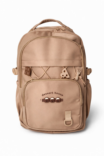 Ecrou Stone 2 Compartment Pocket School Backpack