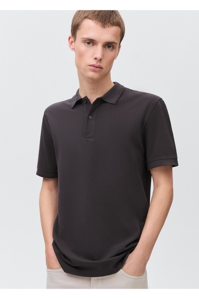 Mango Teen Pamuklu pike polo gömlek