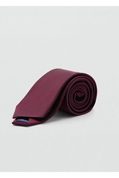 MANGO Man Düz ipek kravat