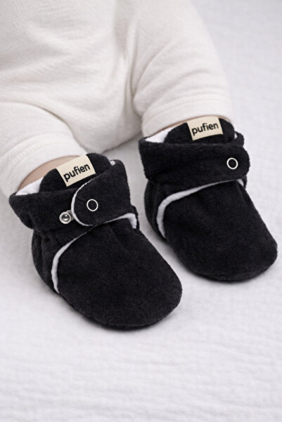 pufien Organik Pamuk Astarlı, Bebek İlk Adım Ayakkabısı, Kaydırmaz Taban, Beb...