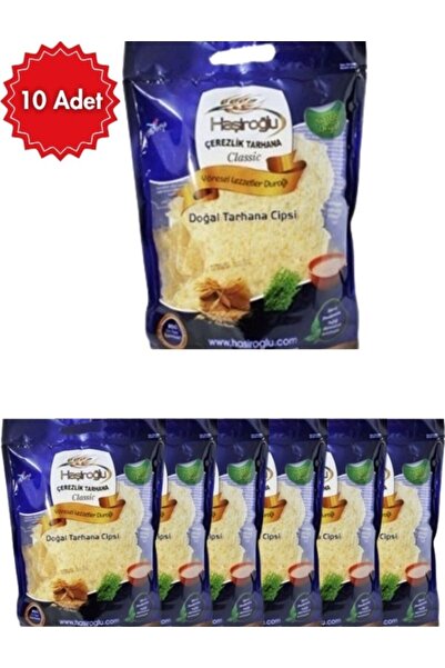Haşiroğlu Doğal Çerezlik Tarhana Cips 225 gr x 10 Paket | Katkısız Geleneksel...