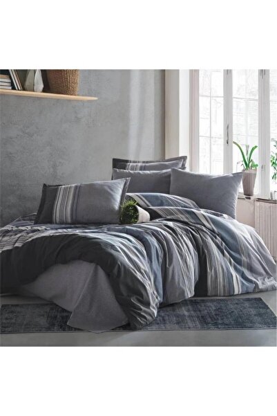 Clasy طقم غطاء لحاف Ranforce مزدوج Duko v2 أنثراسايت