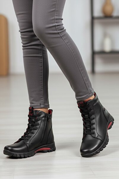 Mammamia Kadın Deri Bot - Siyah - D25KB-4470-LX