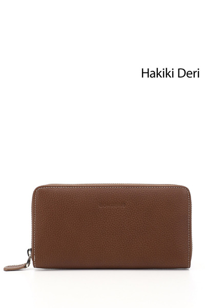 GÖNDERİ(R) Kadın Tabaya Vizon Yatay Hakiki Deri Cüzdan