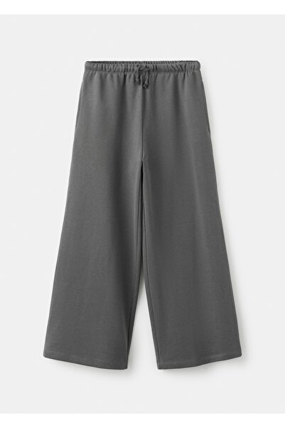 MANGO Kids İpli pamuklu jogger pantolon