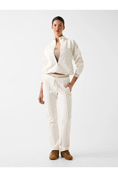 Guess Νέο Aggie Long γυναικείο κρεμ φούτερ V5YB20KB212-P0OR