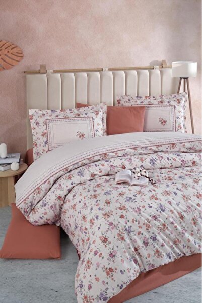 Clasy Ranforce Двоспальний комплект постільної білизни - Visam V1 Кереміт